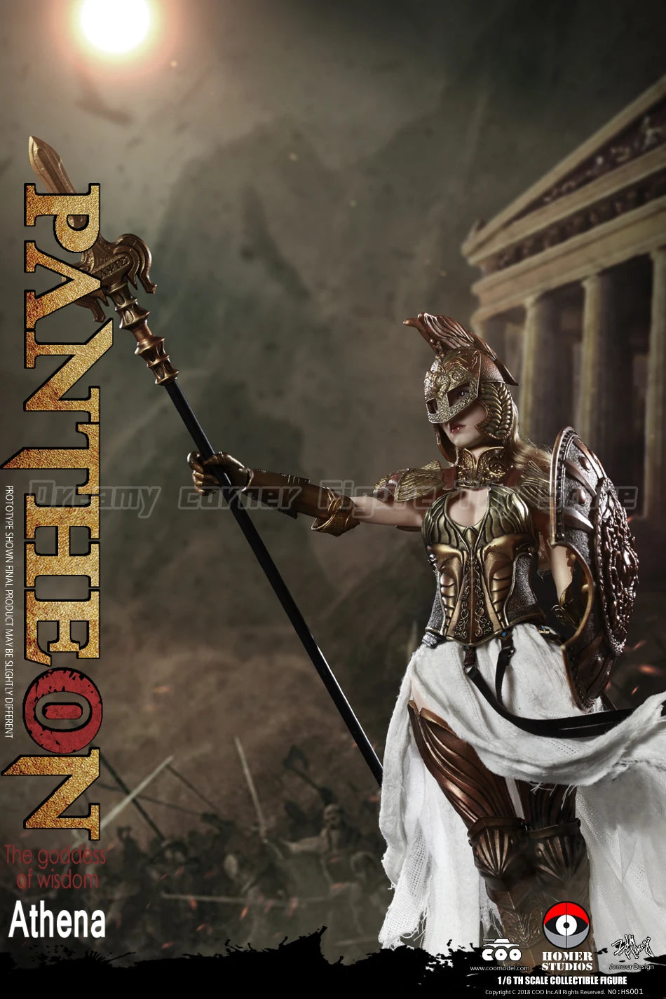 【In Stock】Original COOMODEL HOMER HS001 PANTHEON ATHENA 1/6 Action Figure Model Collection
