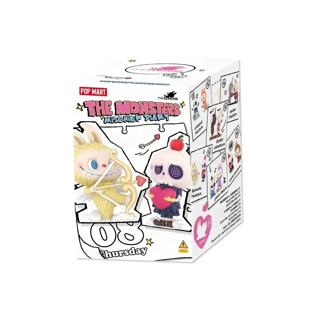 POP MART LABUBU THE MONSTERS Mischief Diary Series Blind Box Surprise Box Оригинална екшън фигурка Анимационен модел Орнамент Колекция