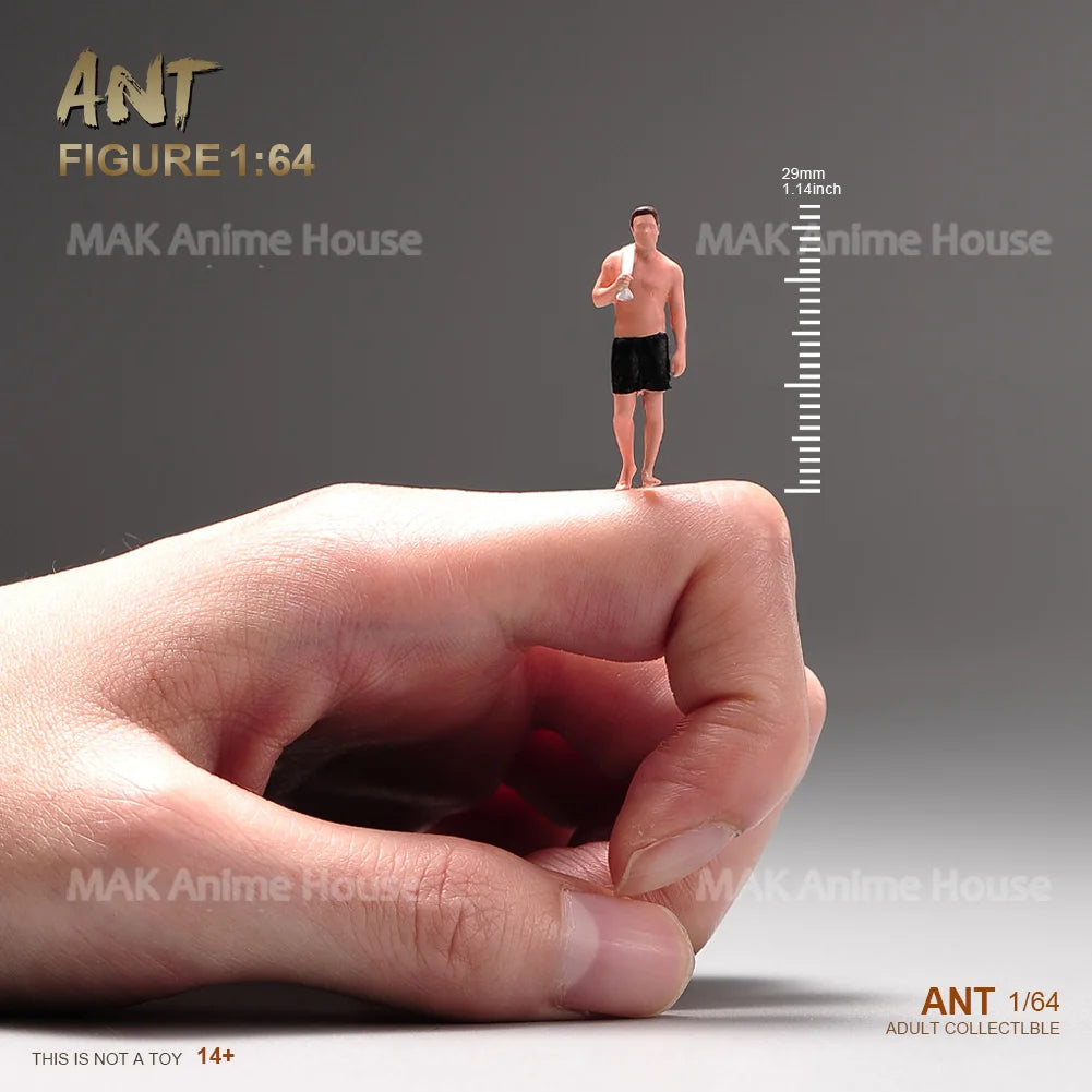 Miniatures Painted 1/64 Sexy Swimsuit Couple Fashionable Woman Props Figures Model Garage Scene Creative Dolls Car Toy
