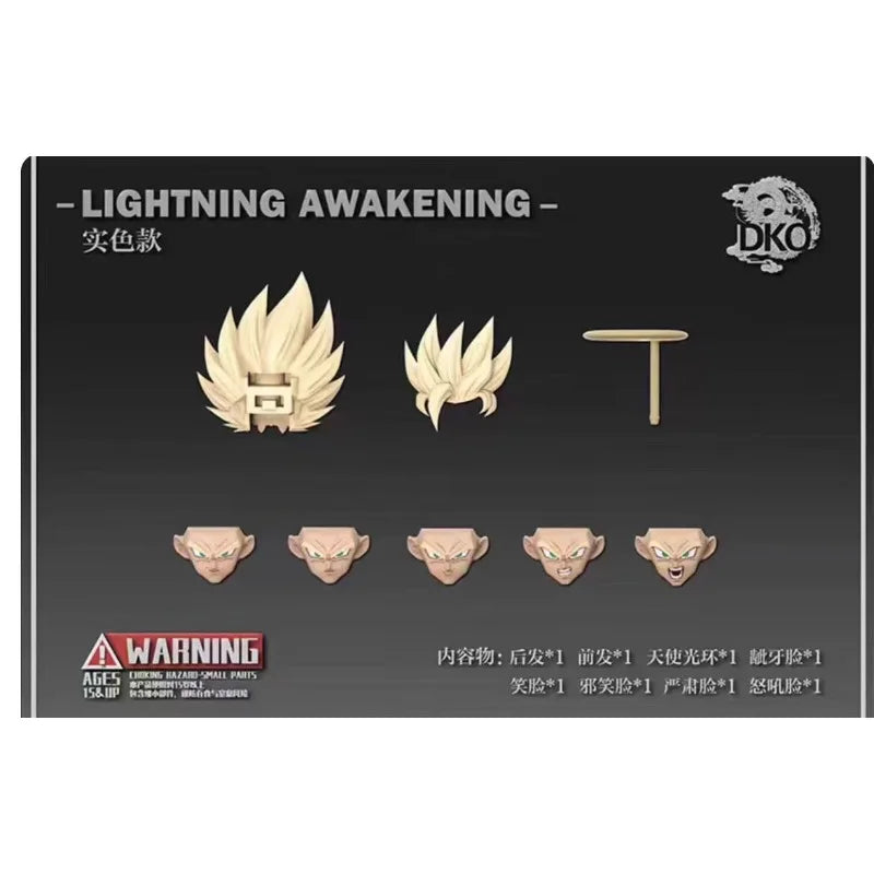 In Stock DKO TOYS Dragon Ball Z Action Anime Figure SHF SSJ2 Super Saiyan 2 Son Goku Broly Heads Accessories Headsculpt Toys
