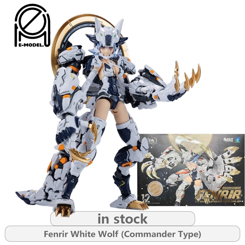 E-Model Principle Original Discworld Noir Mecha Girl Series Camila Ji Niang\Fenrir Anime Action Figure Assembly Model Toys