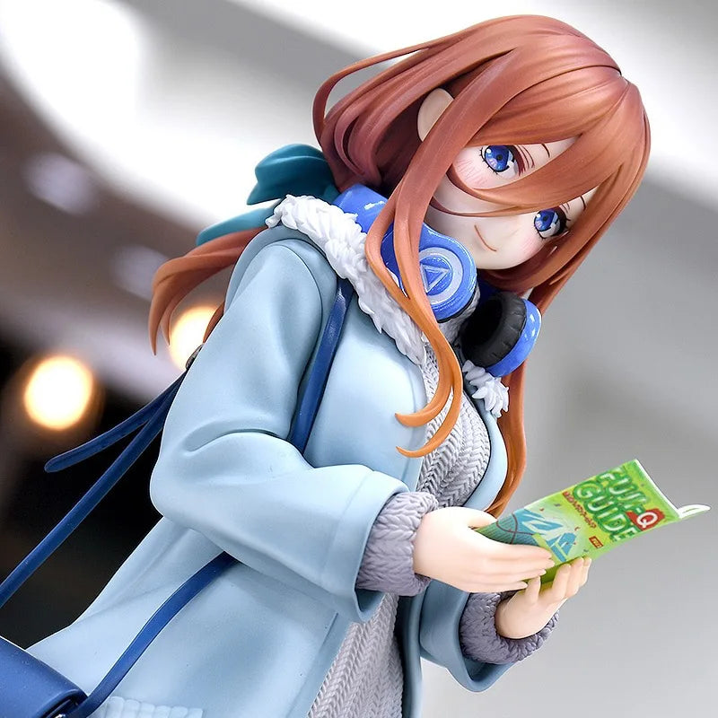 28cm The Quintessential Quintuplets Nakano Miku Appointment Anime Handmade Action Figures Desktop Case Decoration Ornament Gift