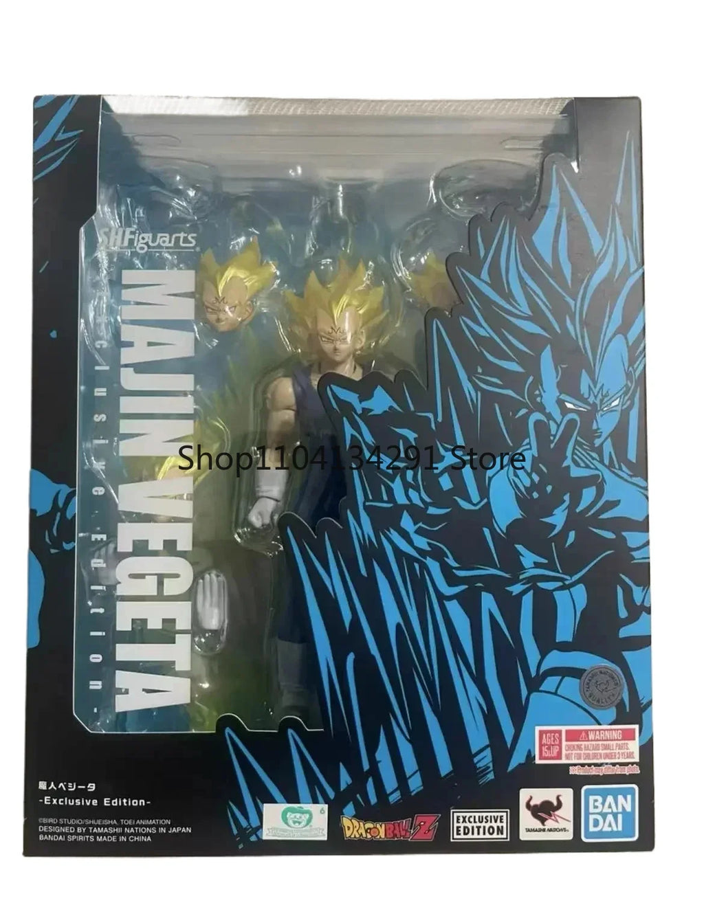 In Stock Original Bandai Sh Figuarts Dragon Ball Z Majin Vegeta Action Figure Exclusive Edition Model Toys Pvc Gift Anime Figura