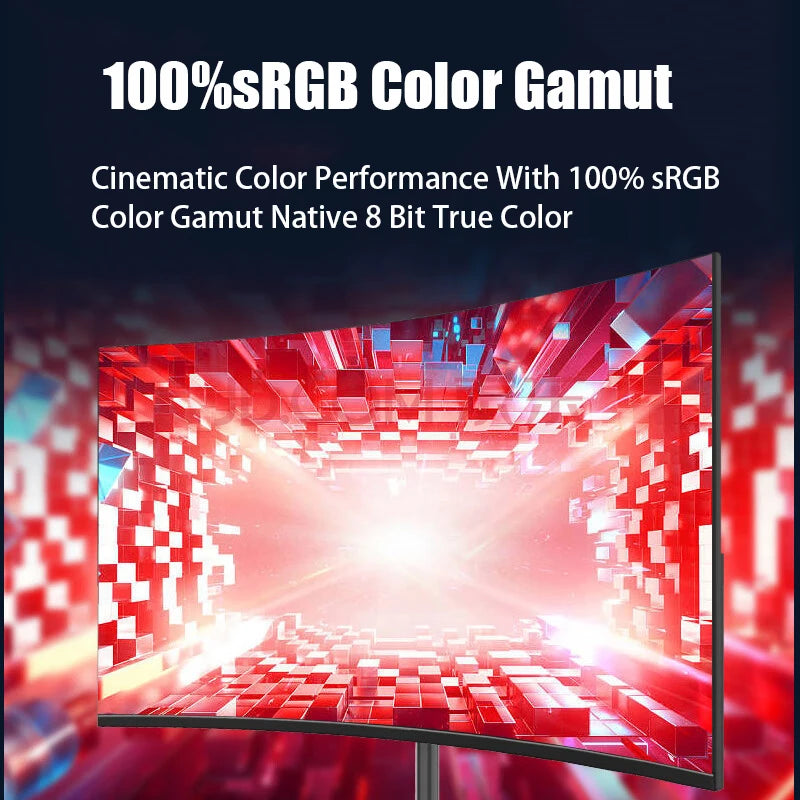 32"  IPS 4K 60Hz Cruved Monitor LED Display UHD HDR400 Desktop Gaming Computer Screen HDMI-compatible/DP/Audio/Type-C 3840*2160