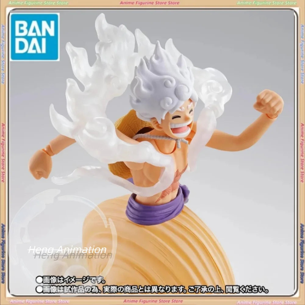 In Stock  Bandai S.H.Figuarts Shf One Piece Future Island Egghead Genuine Monkey D Luffy Gear 5 in Stock Figure Model Toys