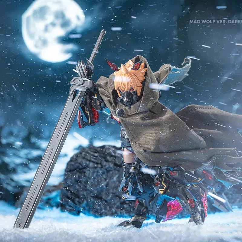 In Stock NUKEMATRIX Original Box CF06 MAD WOLF VER.DARKNESS Anime Action Figure Model Toy Gift for Kid Foam Box Packaging