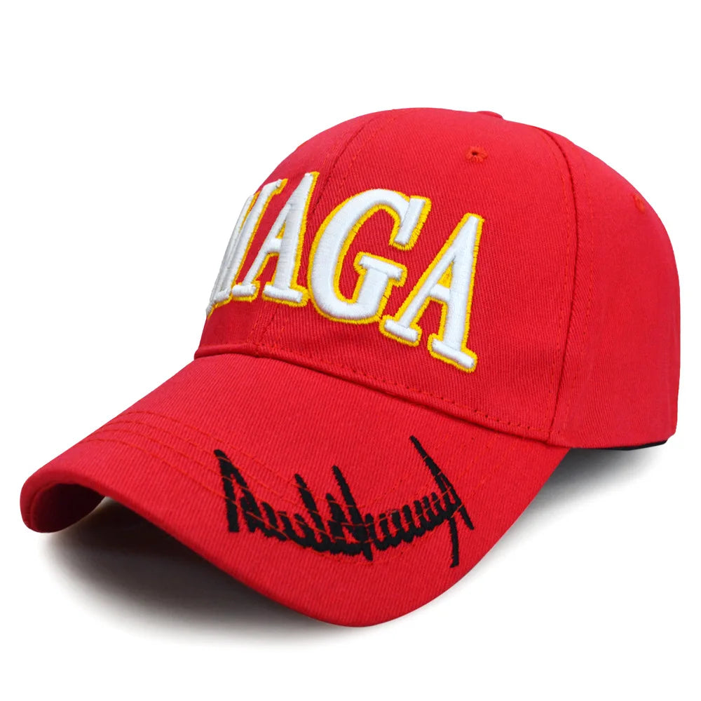 2025 US Presidential Election Baseball Hat Red MAGA Peaked Cap High-quality Summer Outdoor Cap Party Assembly Election Hat