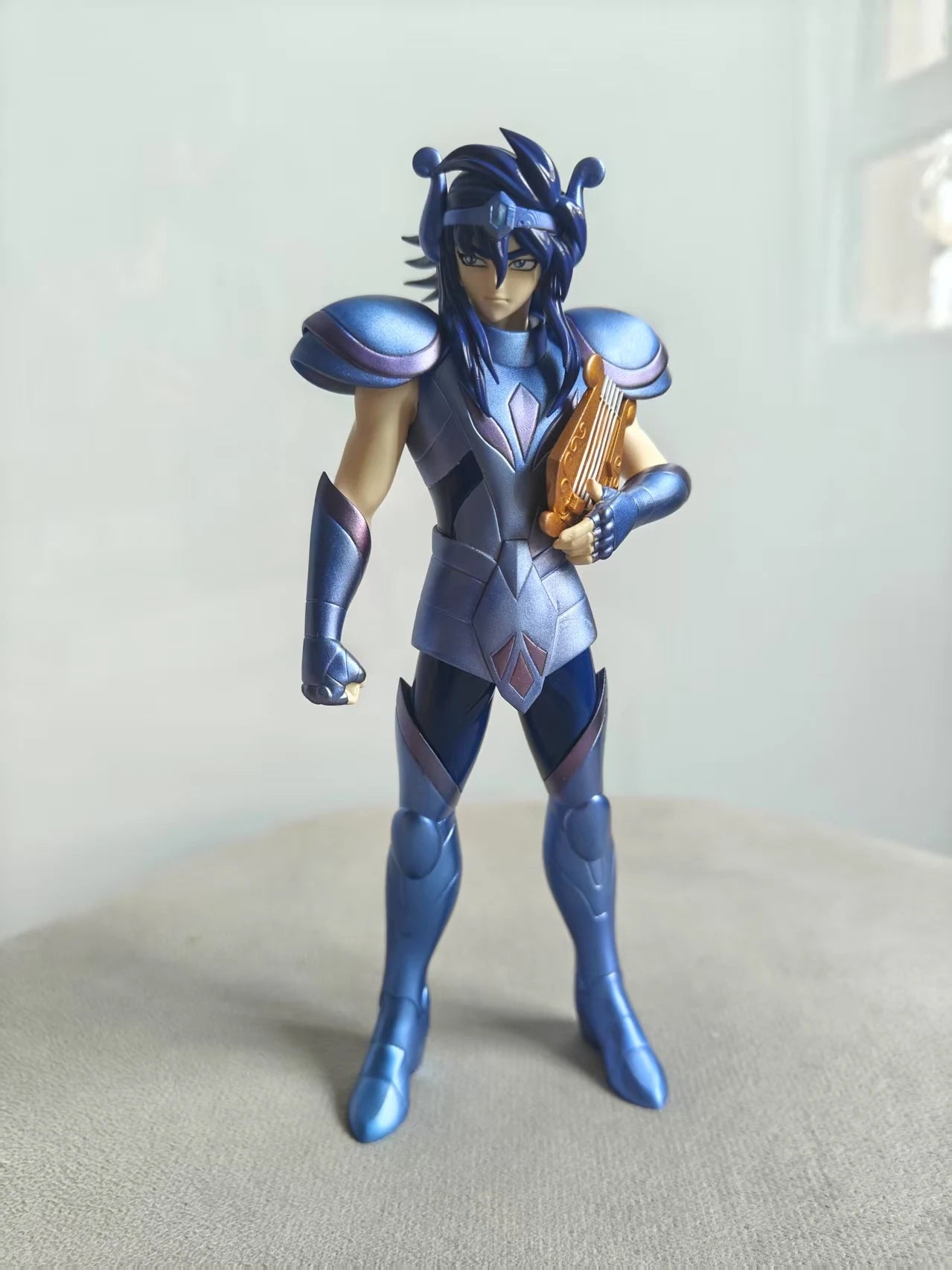 Saint Seiya Eris Ghost Five Lyra Orpheus Resin Statue Model Toy Collection Decoration Figurine