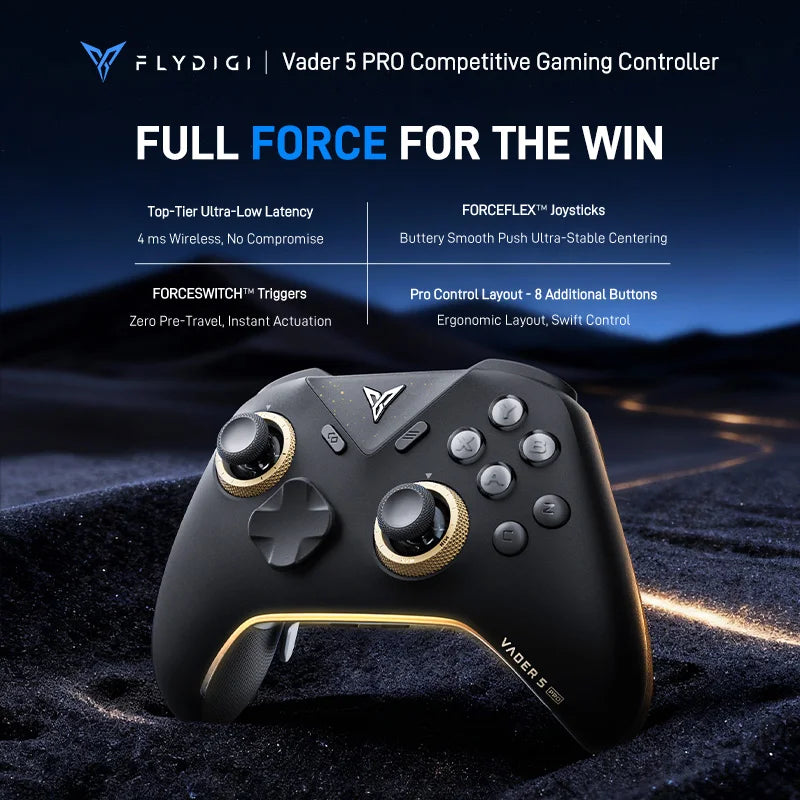 In Stock Flydigi Vader 5 Pro global version Wireless Bluetooth Gamepad Controller Multi-Platform for PC NS2 Mobile Steam Tablet
