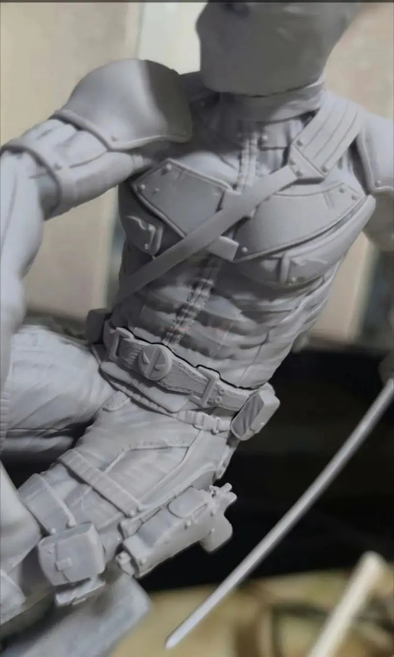 2024 New Movie Deadpool and Wolverine Handheld White Model 1/8 Scale 3D12K High Precision Printing Coating Enthusiast toys Model