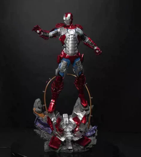 New Product In Stock Marvel Series 66cm 1/4 Iron Man Mk5 Avengers High-End Gk Statue Figurine Model Surprise Gift For Fans