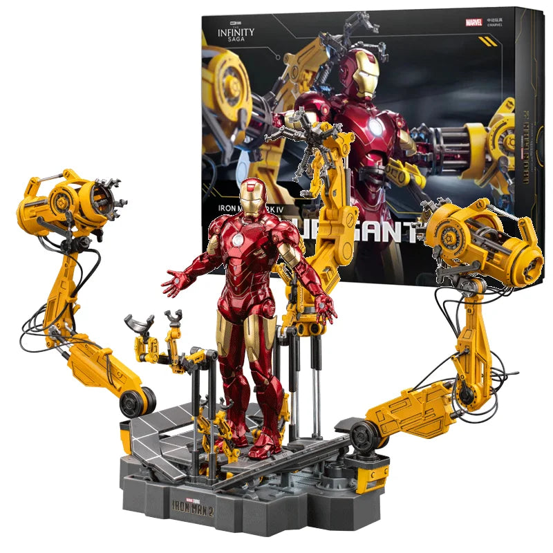 Zd Toys Suit Up Gantry с MK4 Iron Man Gantry Оригинален 1/10 Тони Старк Модел Екшън Фигурка Колекционерска играчка Подарък за дете