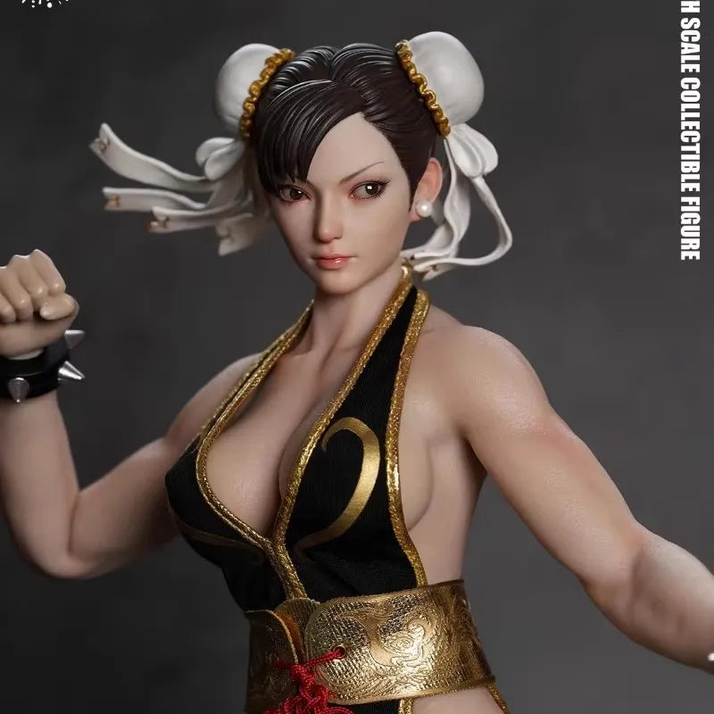 New Stock Play Toy P023 1/6 Scale Fighting Goddess Chun Li With Movable Eyes 12 Female Soldier Action Figure Model Toy Gift