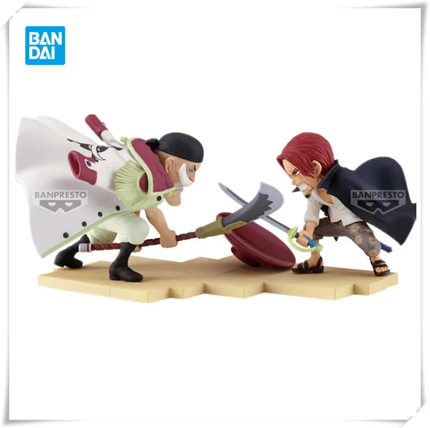 Bandai Original Banpresto Anime One Piece WCF Edward Newgate VS Shanks PVC Action Figure Sammeln Modell Spielzeug