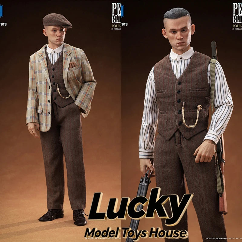 1/6 Peaky Blinders John Shelby Movie Man Action Figure Mini Hunter Rifle Model Ornament THTOYS THA002 12" Full Set Soldier Gift