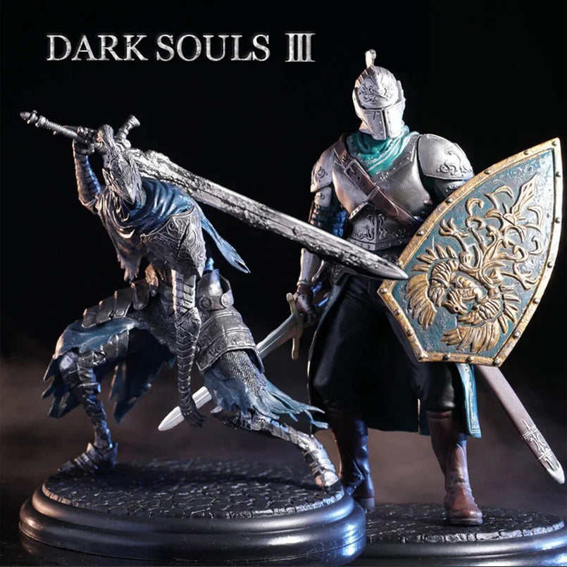19cm Dark Souls Figure Heroes of Lordran Siegmeyer Black Knight Faraam Artorias PVC Figure Dark Souls Figurine Model Kids Toys