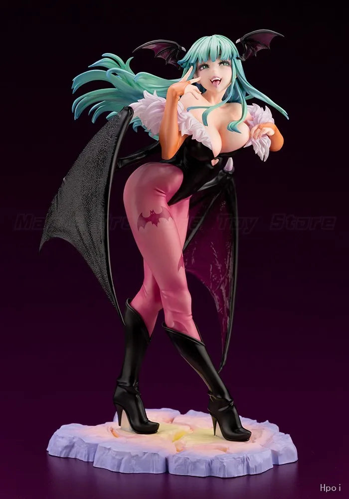 【In Stock】Original Kotobukiya BISHOUJO STATUE VAMPIRE HUNTER Morrigan Aensland 1/7 Scale Figure Gifts