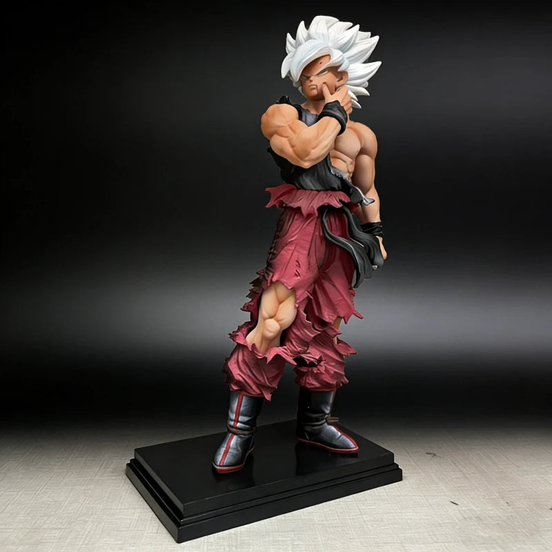 Dragon Ball GK 32cm Super Saiyan Goku Pinch Face Action Figure With Base Collectible Model Anime Statue Desktop Decor Gift Toy