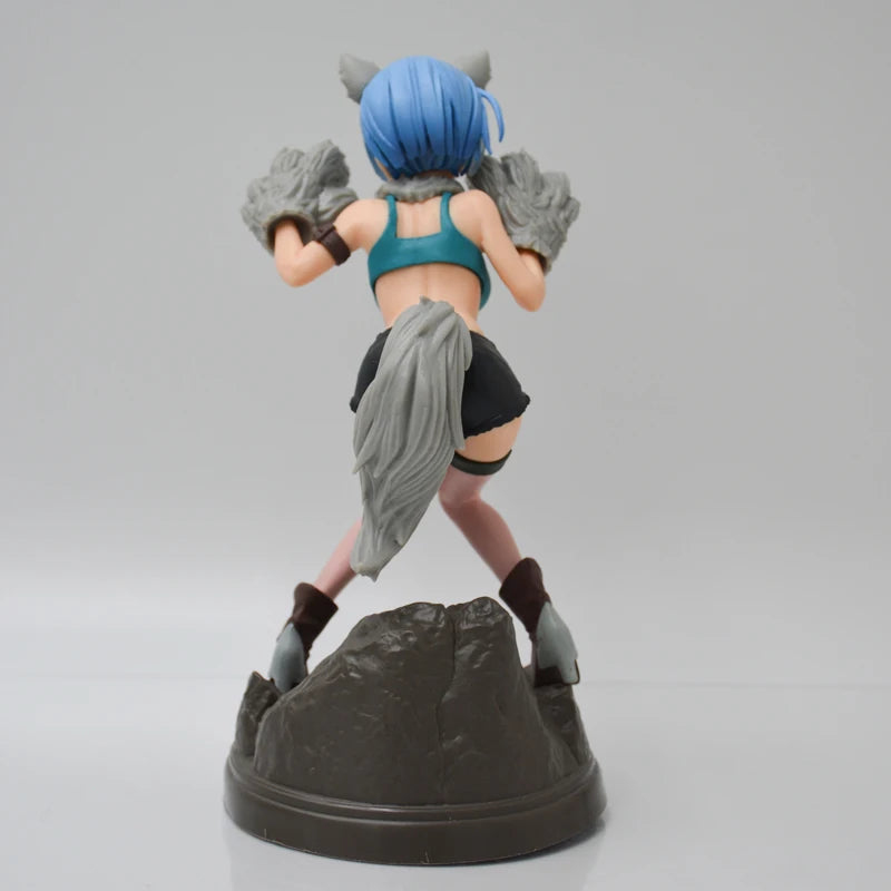 18cm Re:ZERO Starting Life in Another World Rem Anime Girl Figure Rem Monster Costume Action Figure Adult Model Doll Toys Gifts