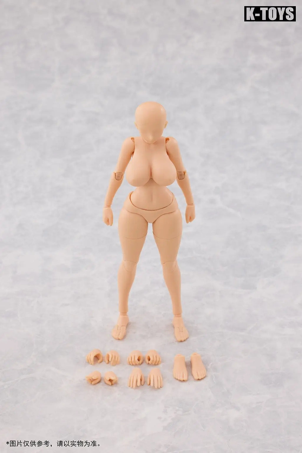 TYCTOYS Original K-TOYS KT02 1/12 Manga Style Full voluptuous Female Body 6'' Super Flexible Girl Joint Action Figure Model Toys