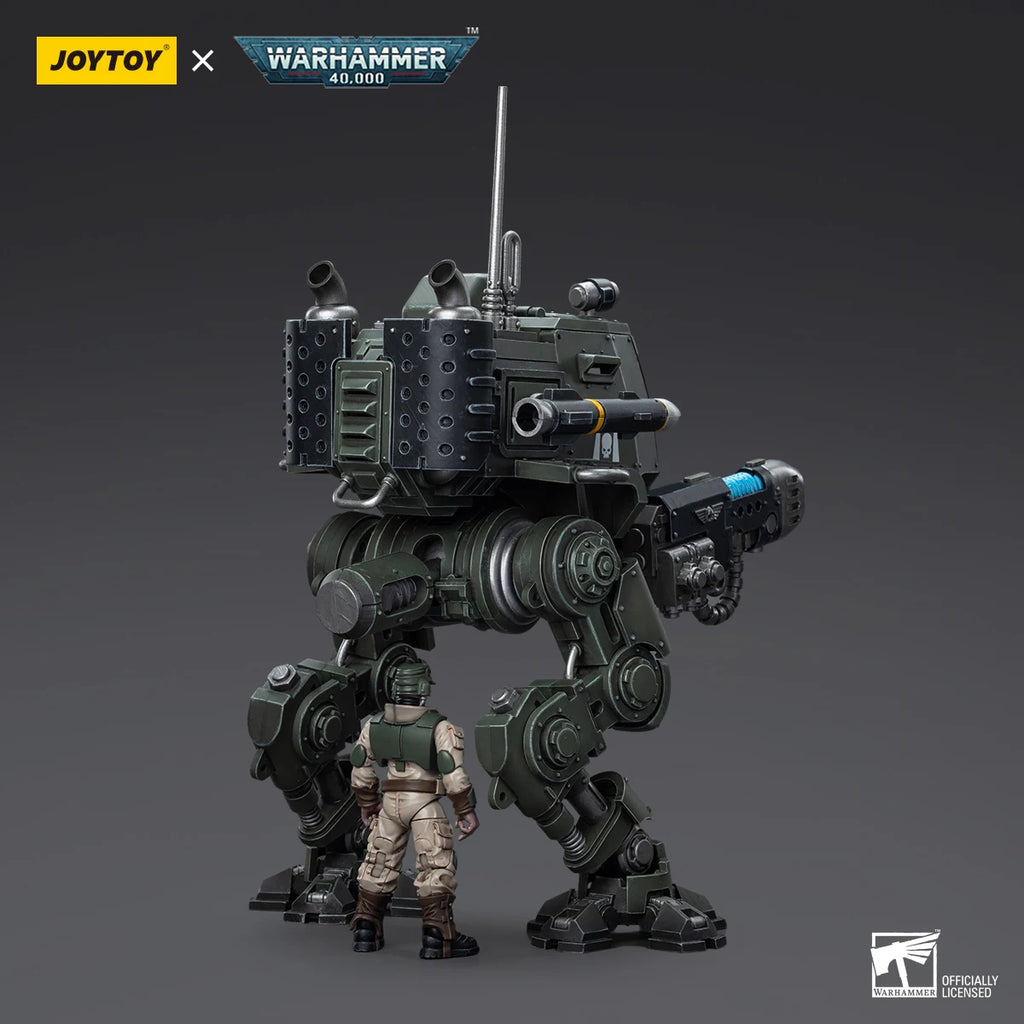 [IN-STOCK] JOYTOY Warhammer 40k 1/18 Action Figure Astra Militarum Cadian Armoured Sentinel Anime Military Model