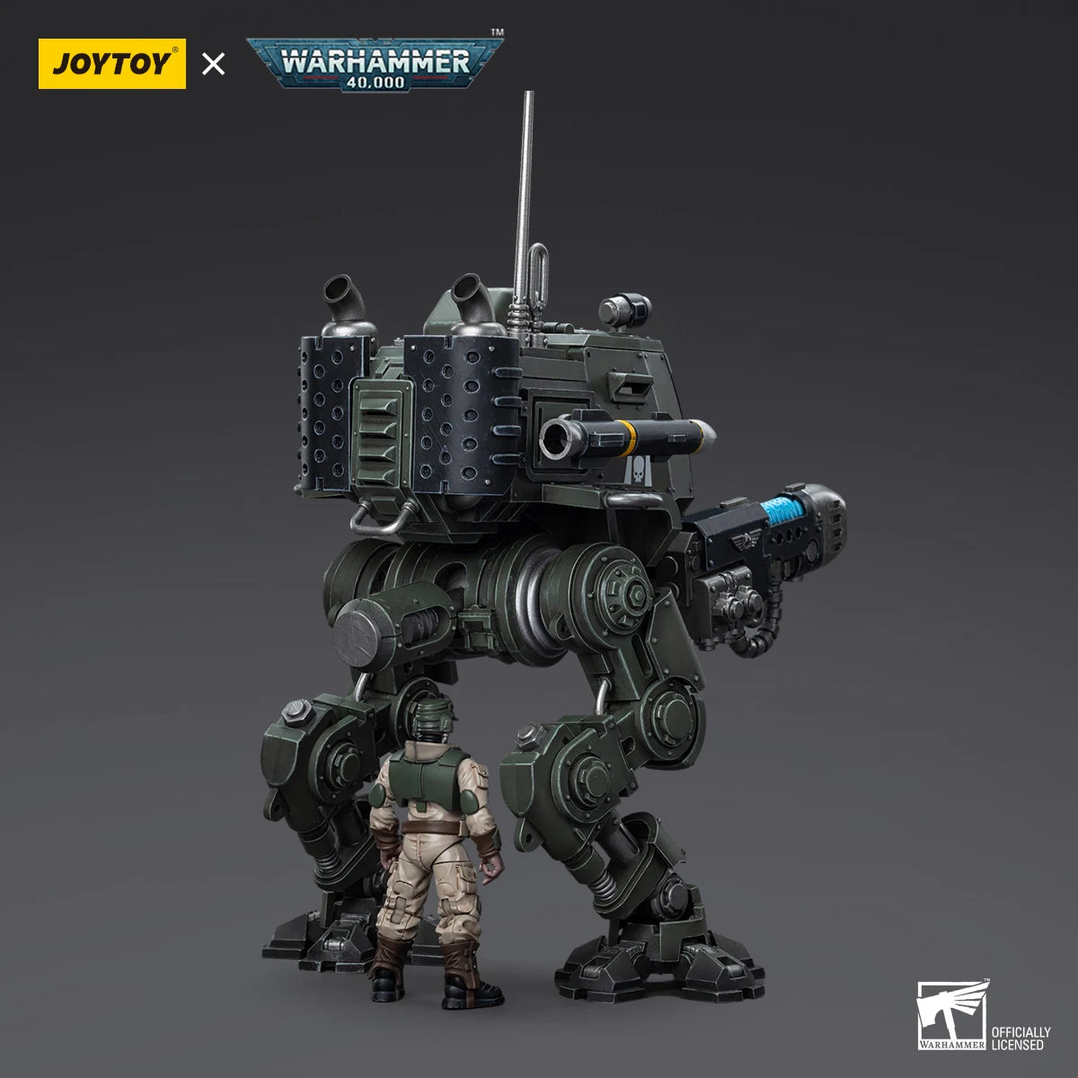 [IN-STOCK] JOYTOY Warhammer 40k 1/18 Action Figure Astra Militarum Cadian Armoured Sentinel Anime Military Model