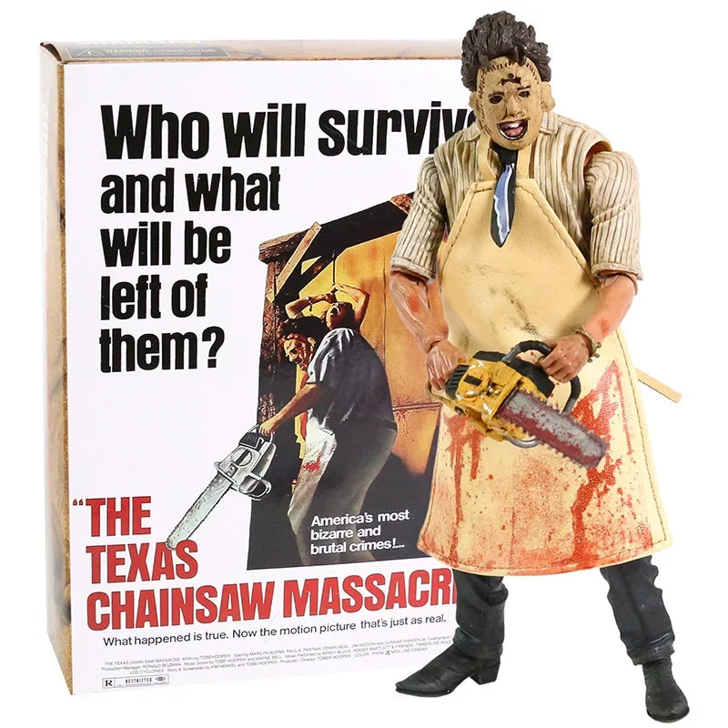 NECA Leatherface PVC Actionfigur Sammlermodell Spielzeug 7" 18cm