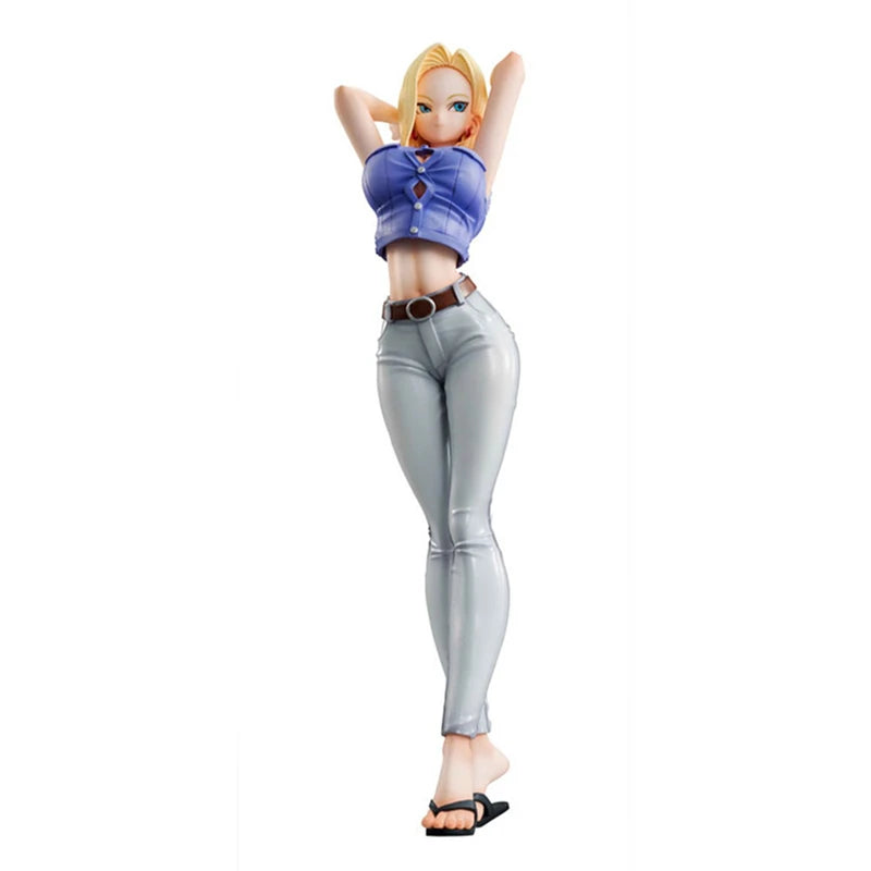3 Type Dragon Ball Z Android 18 Lazuli no.18 Sexy Anime Action Figure Collectible Sexy Toys Birthday Gifts Brinquedos
