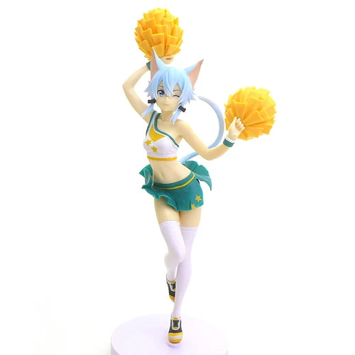 SWORD ART ONLINE Ayano Keiko Memory Defrag Asada Shino Cheerleader Anime Action Figure Collection Model Ornamental Gift