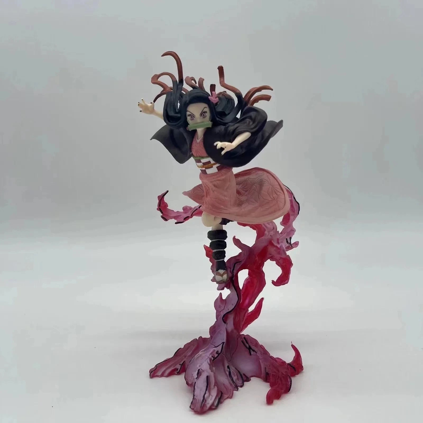 Dämon Slayer Anime Figur Zero Kamado Nezuko 21CM Kimetsu No Yaiba Actionfigur Dekoration Sammlung Spielzeug für Kinder Geschenke