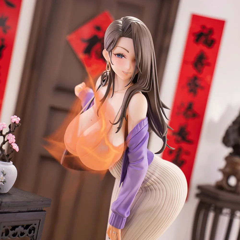 Anime Figure New Style Kitajima Arisa Young Housewife PVC Statue Collectible Desktop Ornament For Otaku Anime Fans And Collector