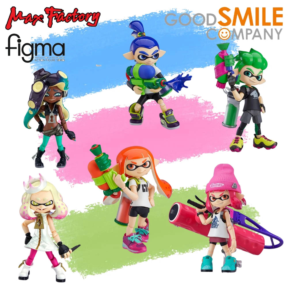 In Stock Genuine GSC Max Factory Figma Splatoon Girl Boy Figure Anime Action Model Toy