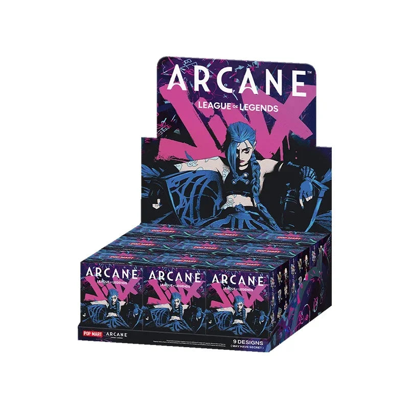 POP MART LEAGUE OF LEGENDS ARCANE Serie Blind Box Spielzeug Kawaii Anime Action Figure Caixa Caja Überraschung Mystery Box Puppen Mädchen
