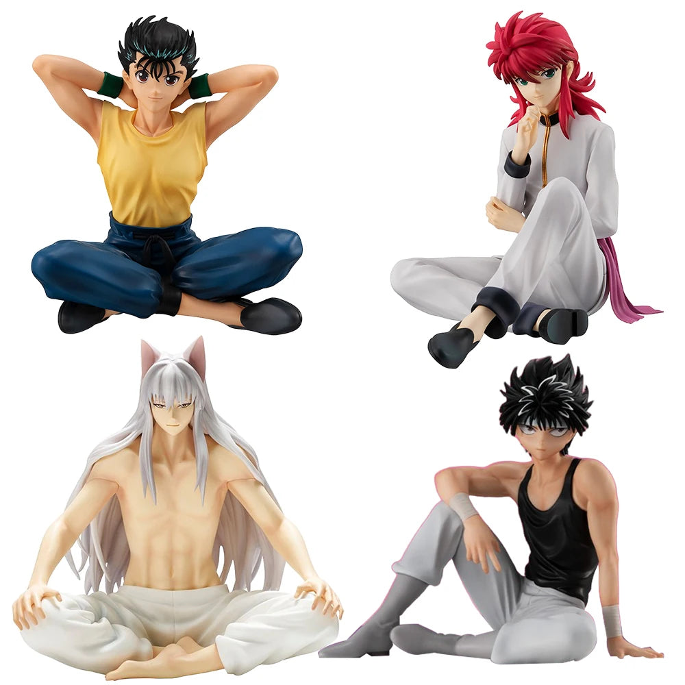 10CM Anime Yu Yu Hakusho Youko Kurama Hiei Figur Kurama Urameshi Yusuke Nudel Stopper Figur Modell Spielzeug Puppe Aciton Figur
