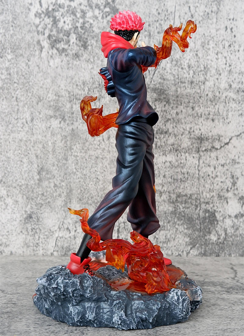 Anime Itadori Yuji Ryomen Sukuna Battle Ver. PVC Action Figure Game Statue Collection Model Kids Toys Doll Gifts 29cm