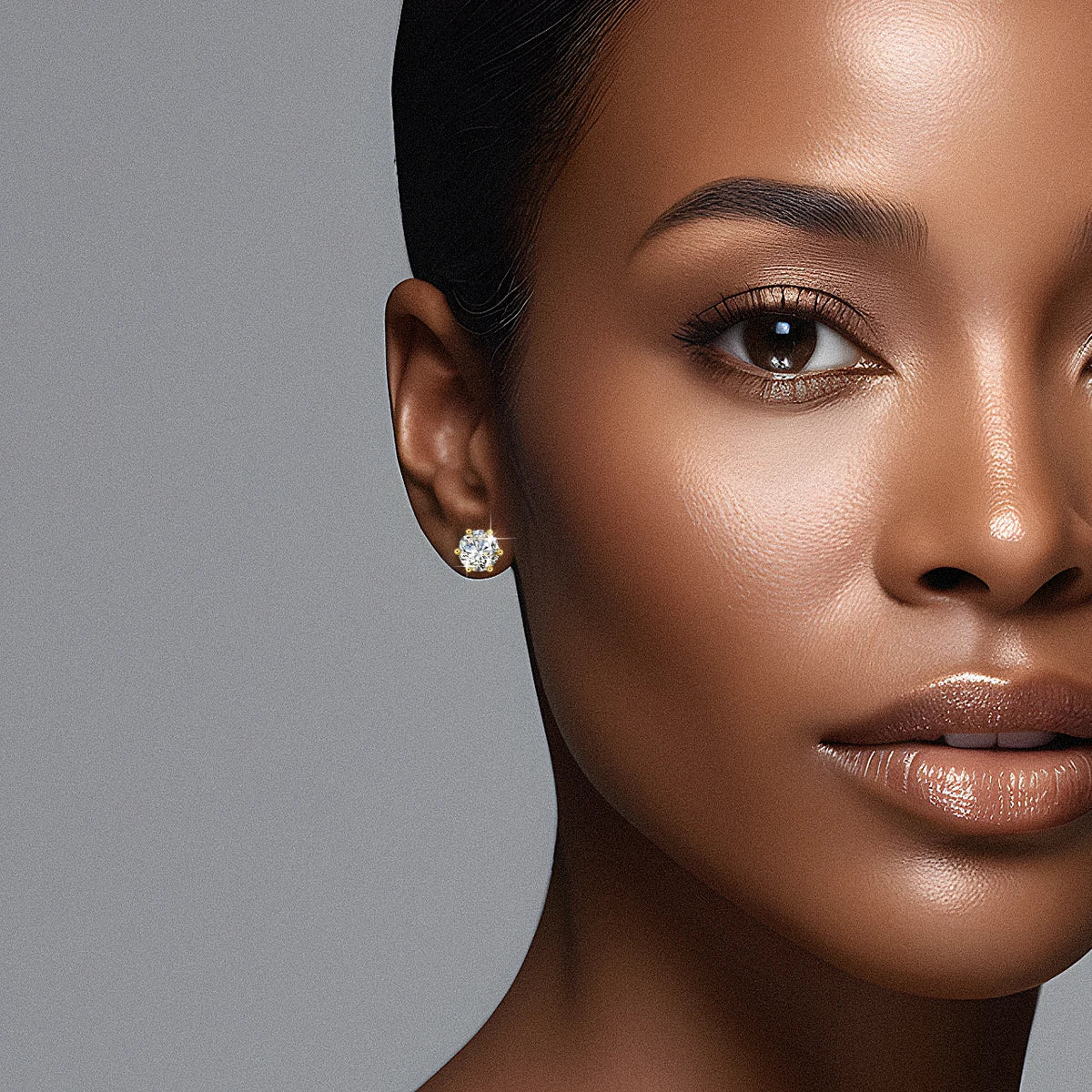 100% echt 14k Gold Moissanite Ohrringe 1ct 2ct 3ct Frauen Highend Luxuriöser 585 K Goldschmuck mit Zertifikat Valentinstag Geschenk