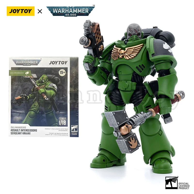 JOYTOY 1/18 Action Figure 40K Salamanders Intercessors Anime Military Model