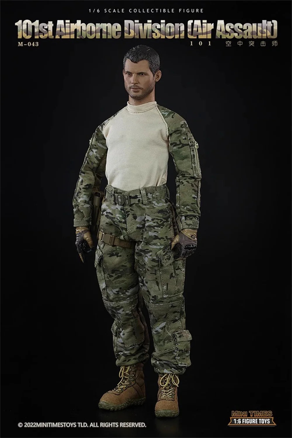 Minitimes M043 Modern Soldier US. 101st Action Figure Full Set Moveable Action Figure Gift For Fans Collect In Stock 1/6
