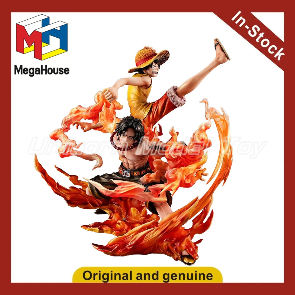 【UA】MegaHouse ONE PIECE Monkey D. Luffy PORTGAS.D.ACE Anime Figure Model Collection