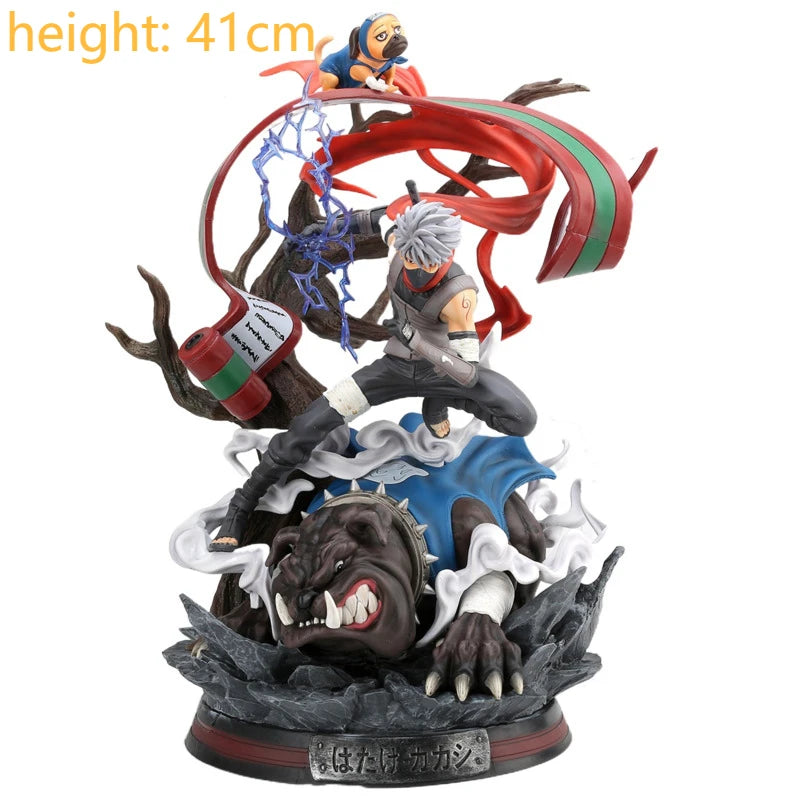 GK Naruto Kurama Chakra Mode Shippuden Anime Figurine Model Action Figure Sasuke Itachi Statue Collection Toy 35cm Kyuubi Figma