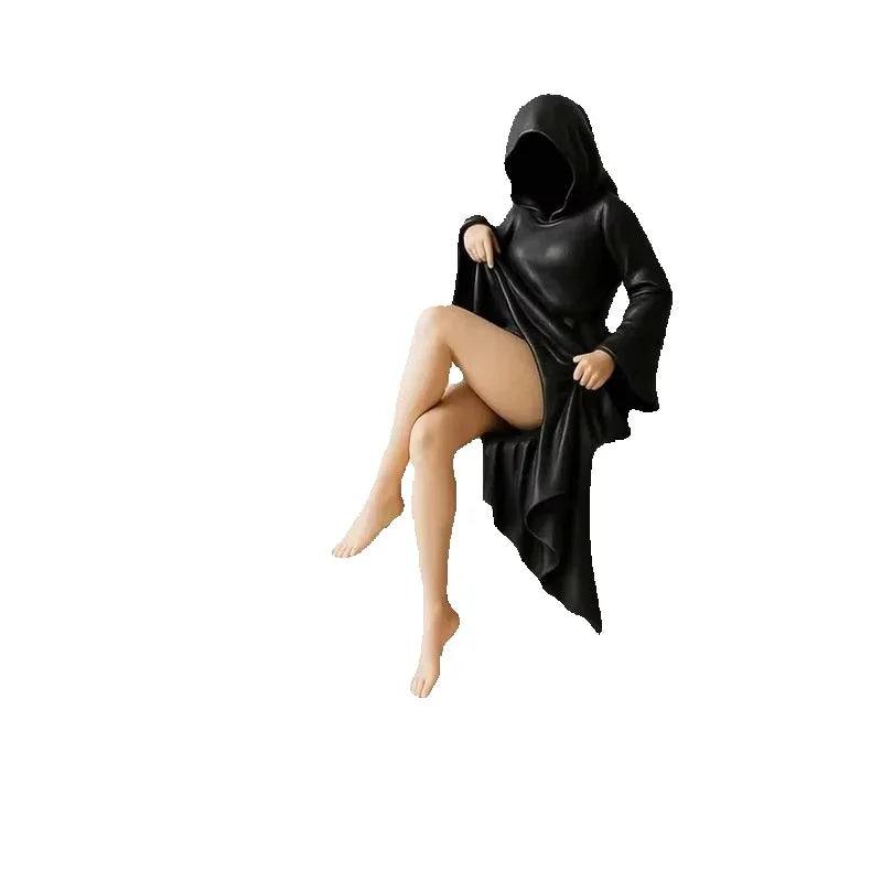 Halloween Statues Tabletop Figurine Women Sitting Figure Ornaments Decorations Shelf Furniture For Bedroom Livingroom Home