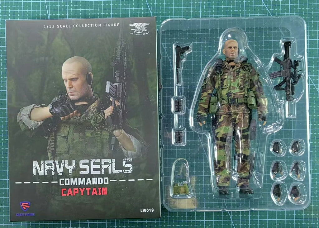 Action Figure 1/12 6in 15cm Bruce Willis Captain of the US Navy SEALs  Toy character model gift