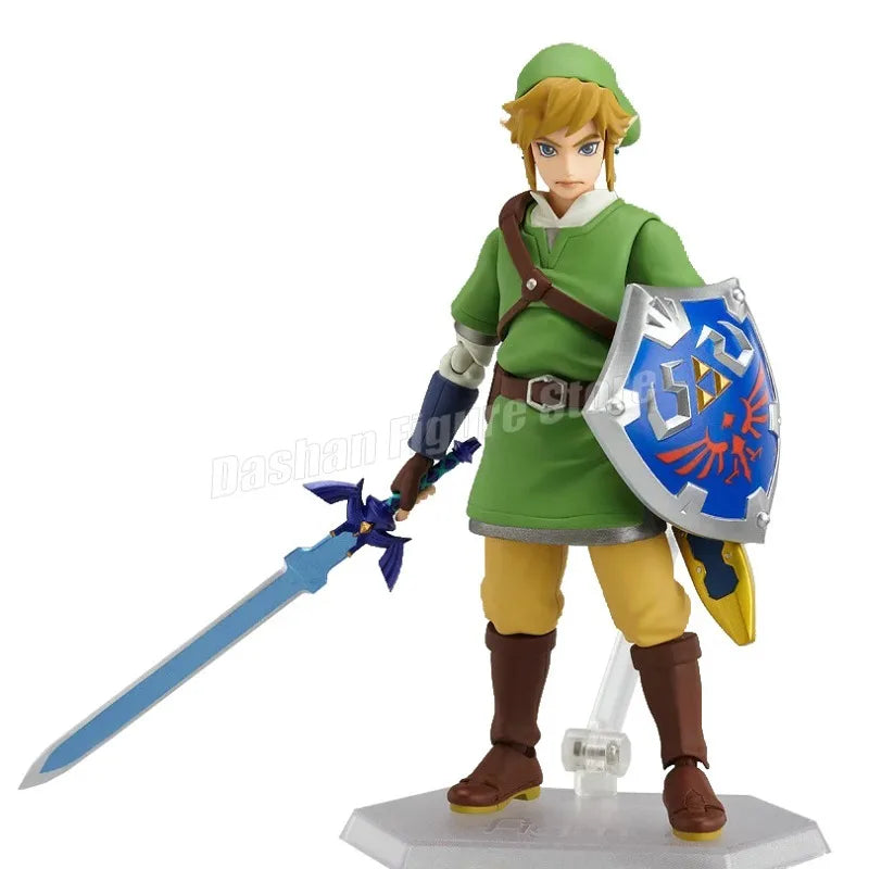 The Legend of Zelda Skyward Sword Figuren Figma 153 Link Actionfigur PVC-Sammlungsmodell 14 cm Anime-Ornamente Figur Spielzeug