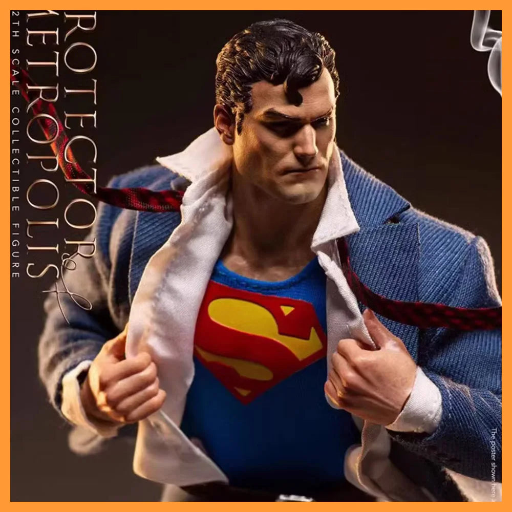 【Ship Immediately】 MUFF TOYS 1/12 Metropoilos Protector Clark Kent Comics Super Hero 6" Male Action Figure Full Set Model Toys