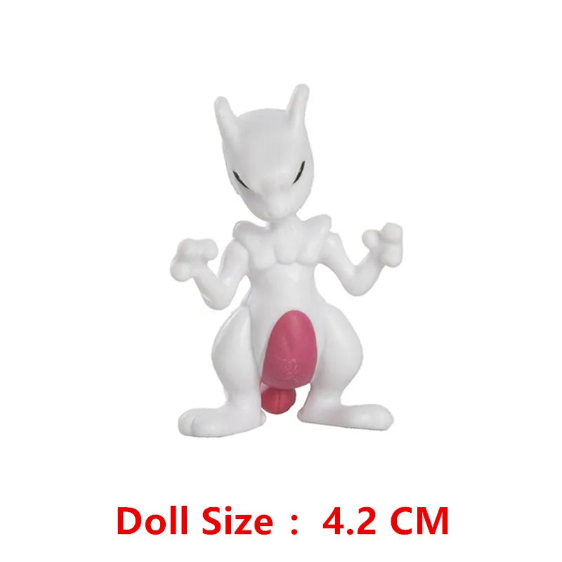 3-7 Cm PokemonCartoons Anime Figure Pikachu Mew Snorlax Charmander Cosplay Collection Pet Pocket Monster Action Model Toy Gifts