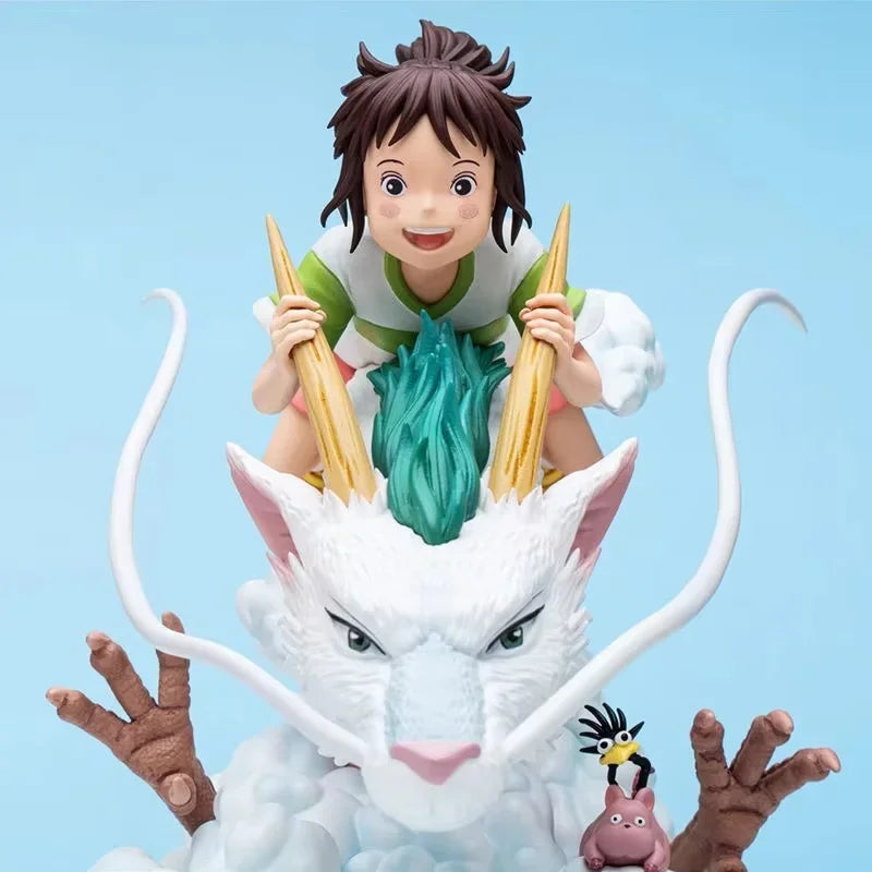Отнесена от духовете, Studio Ghibli 16 см, сладка чиби аниме фигурка Хаяо Миядзаки, колекционерски модел, декор за бюро, перфектен подарък за фенове на анимето.