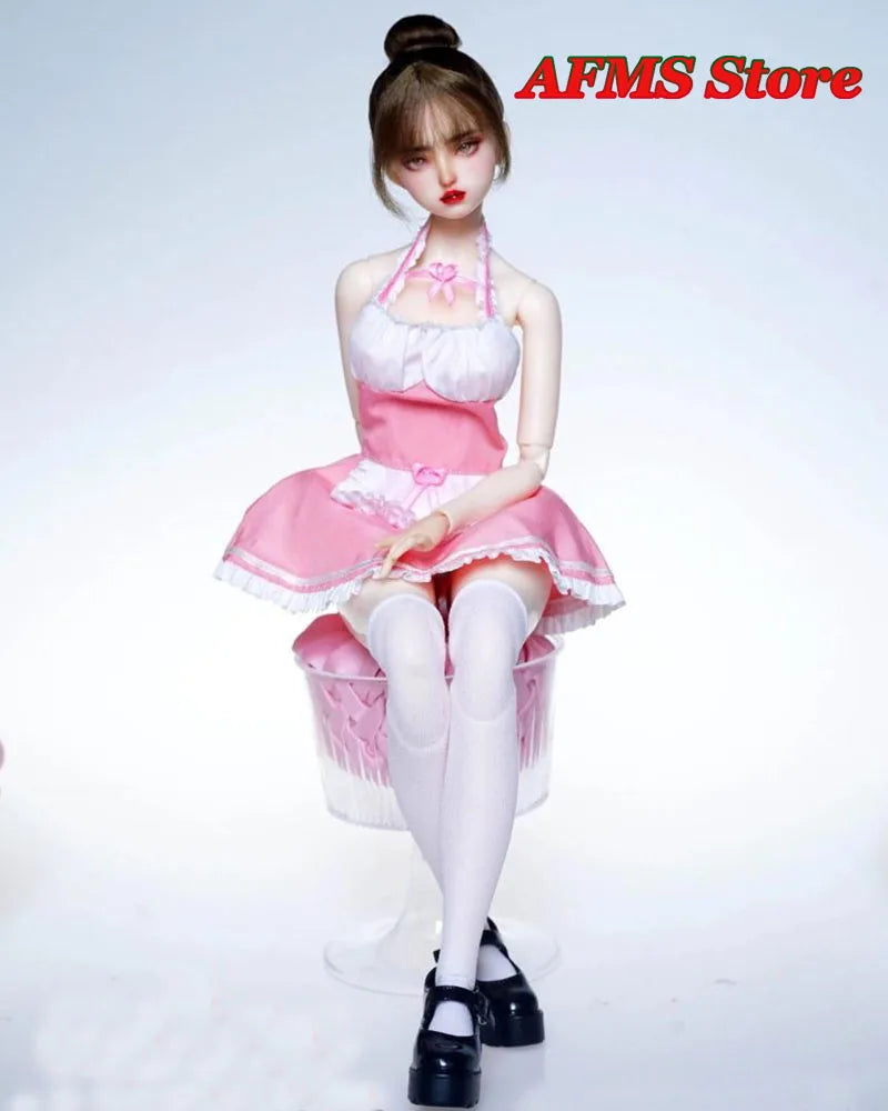 CCN6013 1/6 Women Soldier Sexy Gothic Maid Attire Cosplay Anime Sweet Lolita Servant Uniform Fit 12inch Action Figure Body