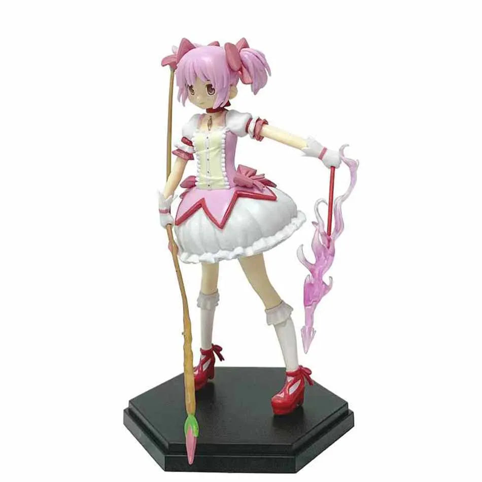 Puella Magi Madoka Magica Anime Figure 17cm Kaname Madoka Action Figure Model PVC Decor Statue Dolls Toys Birthday Present