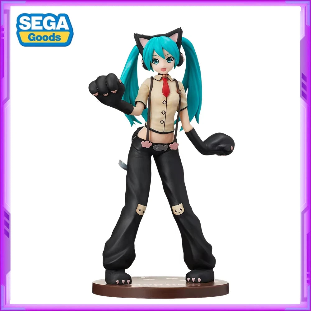 В наличност Оригинални SEGA Vocaloid Hatsune Miku Project DIVA PVC Аниме Фигурки Екшън Фигурки Модели Играчки Коледни Подаръци