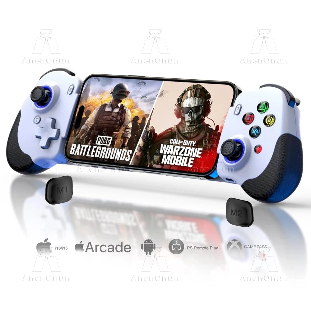 Mobile Phone Controller Mobile Gaming Wireless Gamepad Android/iOS Hall Effect Joystick Dual Vibration Motors Joypad Accessories